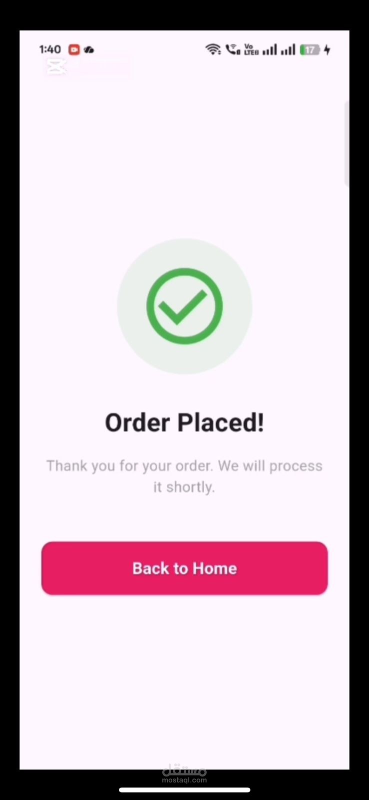 تطبيق متجر إلكتروني متكامل (Full-Stack) للمستخدمين - Flutter و Stripe