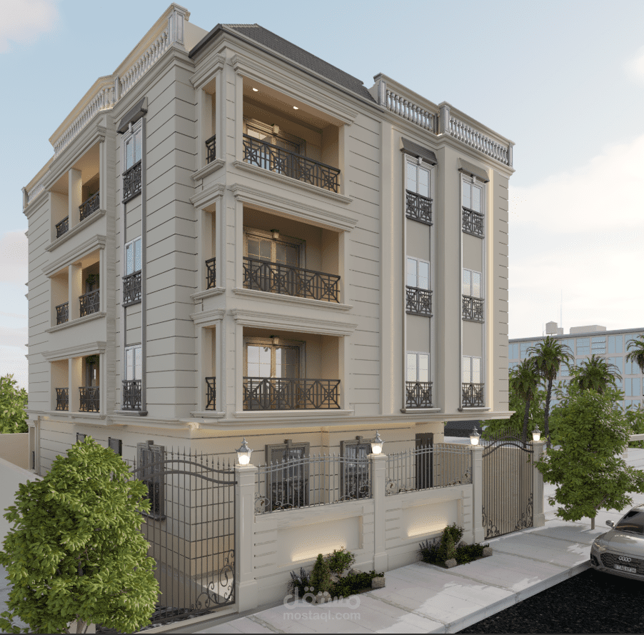 واجهة خارجية لفيلا سكنية بمدينة العبور الجديدة