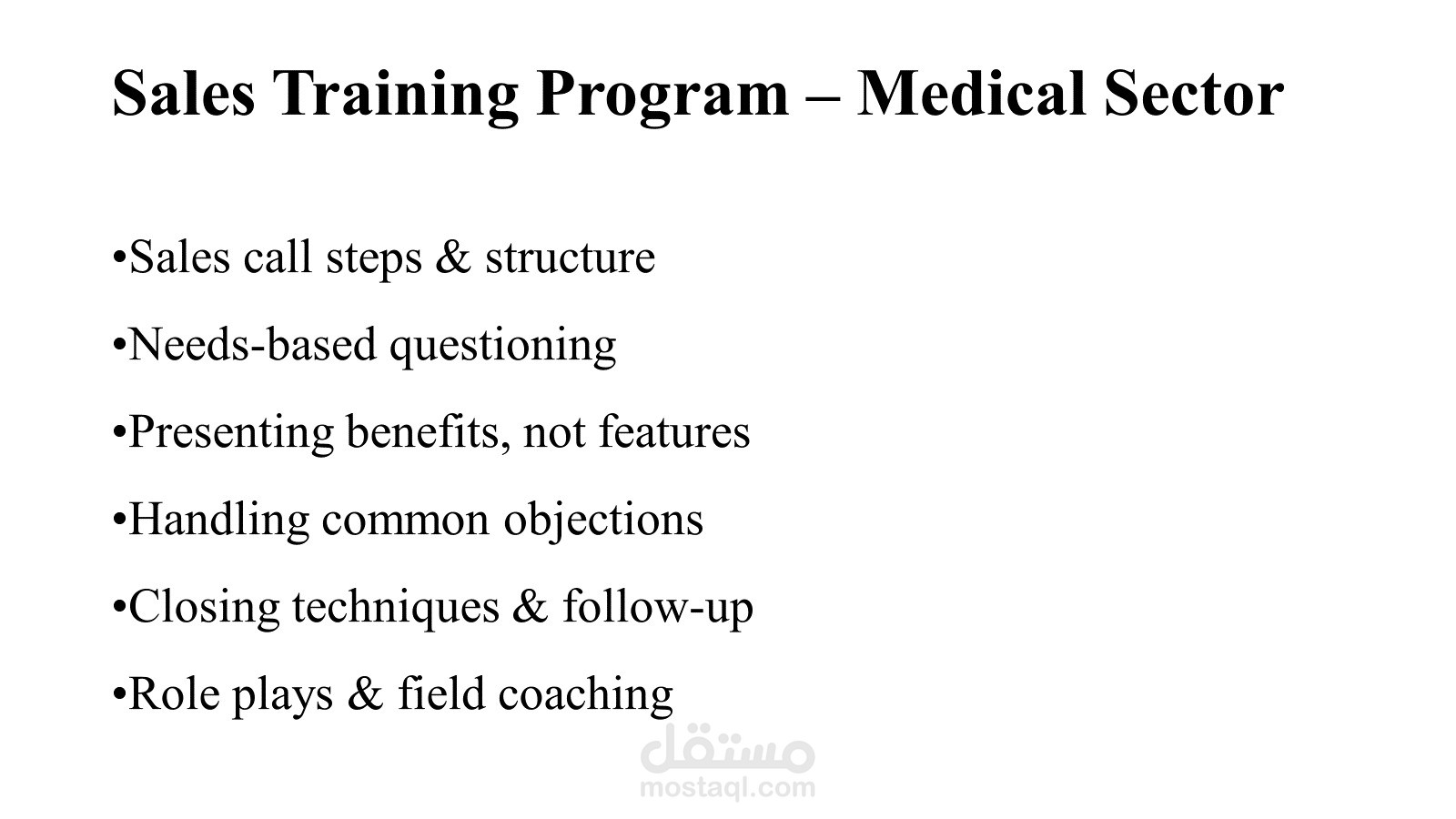 Sales & Soft Skills Training Program