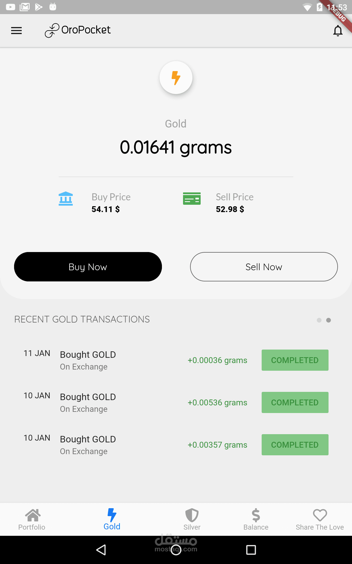 OroPocket Flutter App