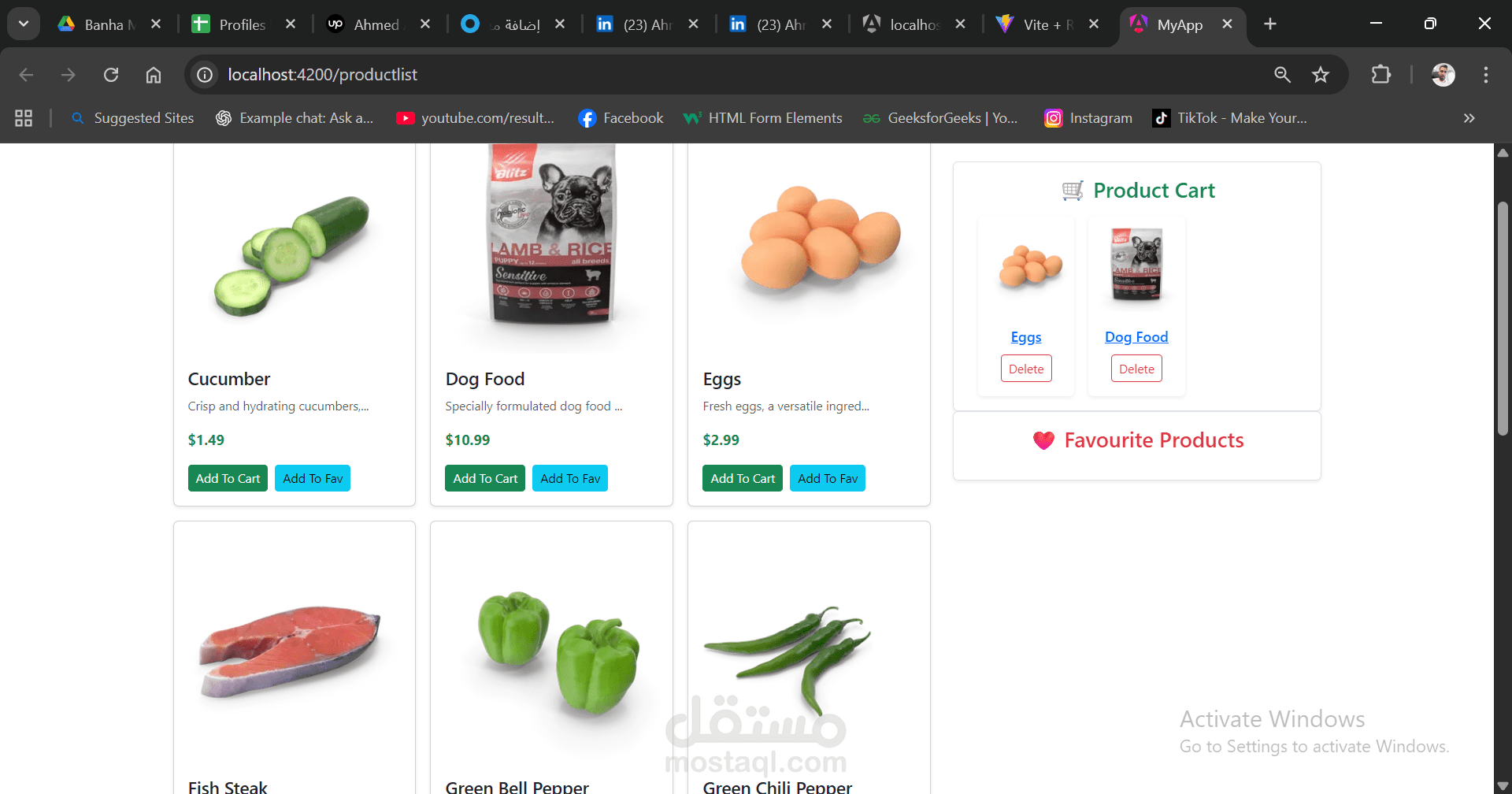 ecommerce website