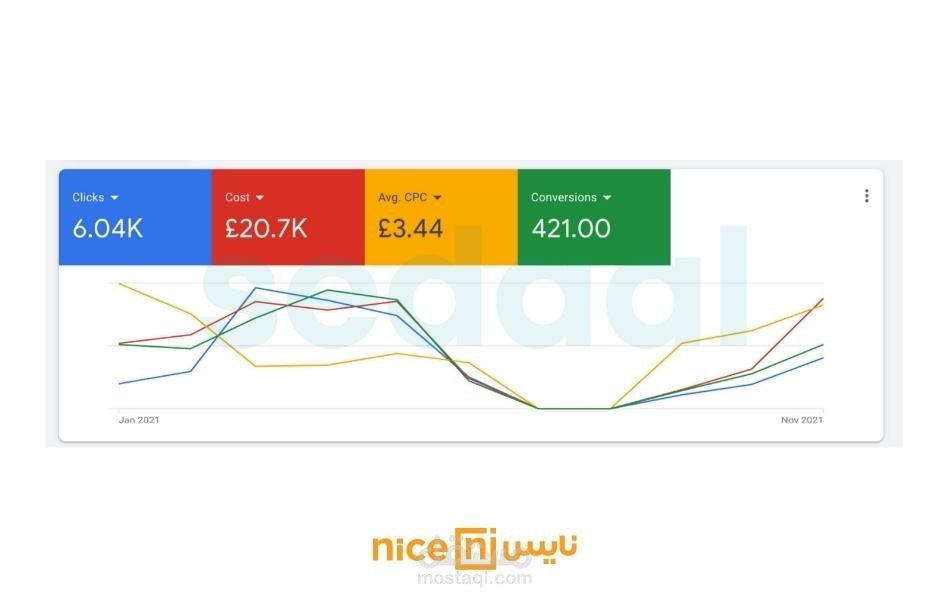 انشاء وادارة حملات اعلانية على جوجل لمتجر نايس