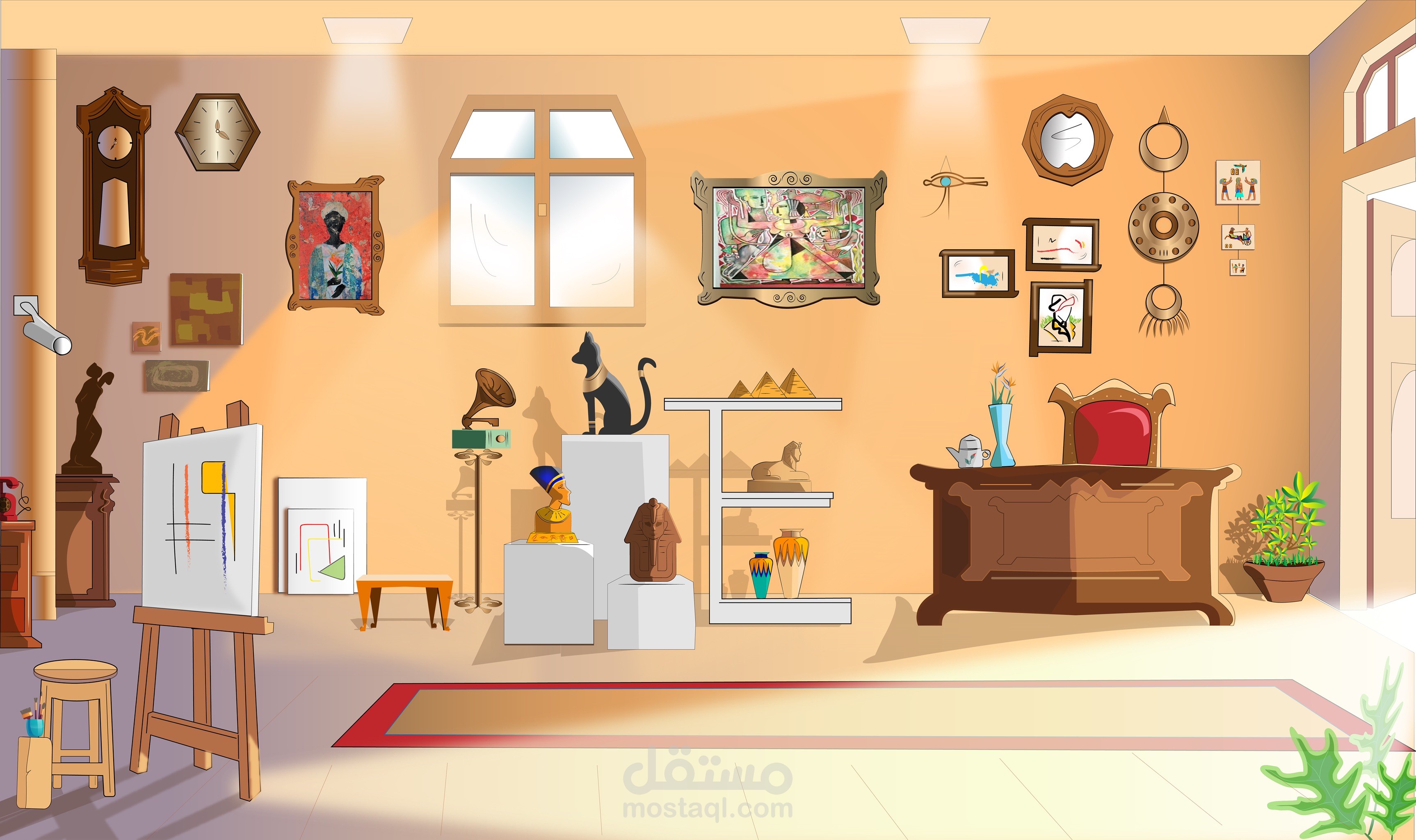 رسم ديچيتال illustration