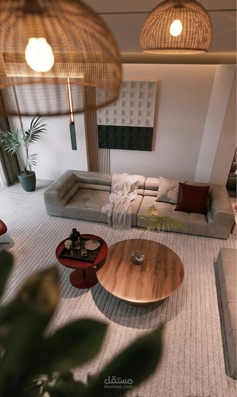 Living room with coffee corner