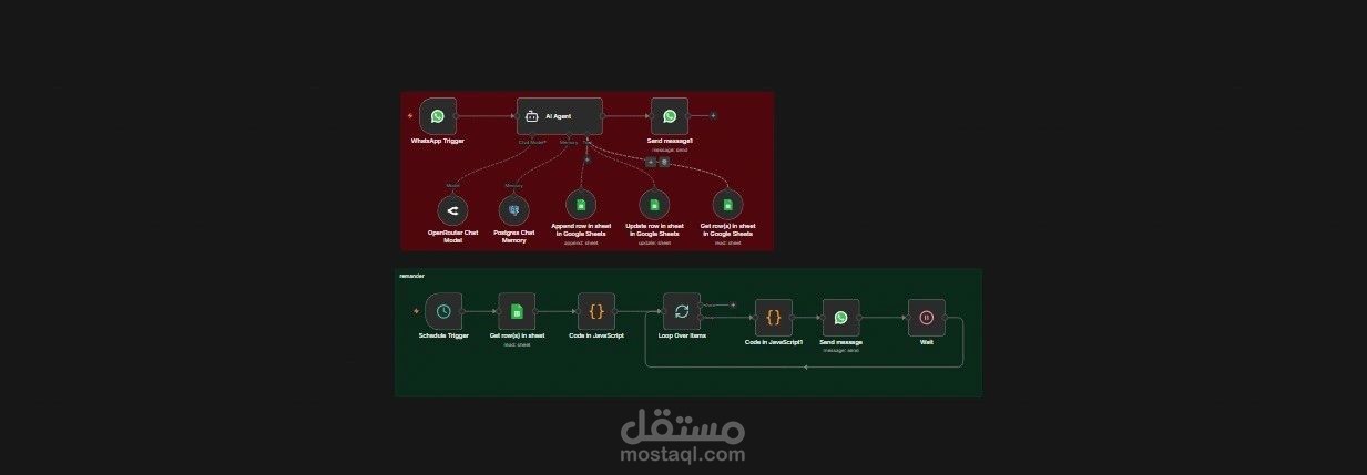 نظام إدارة عيادات ذكي باستخدام AI على واتساب