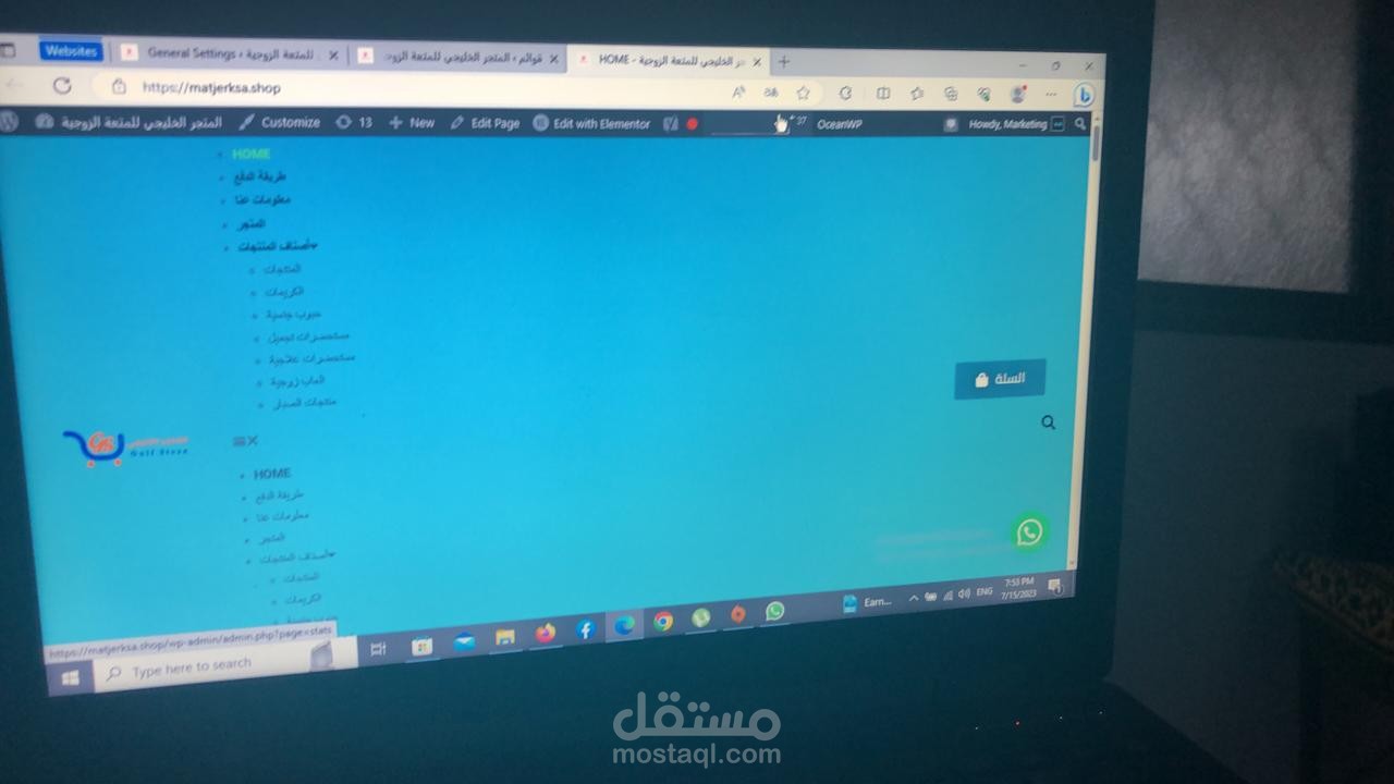 دعم فني لمتجر الكتروني لا يعمل مع نقله إلي  استضافة و دومين اخر