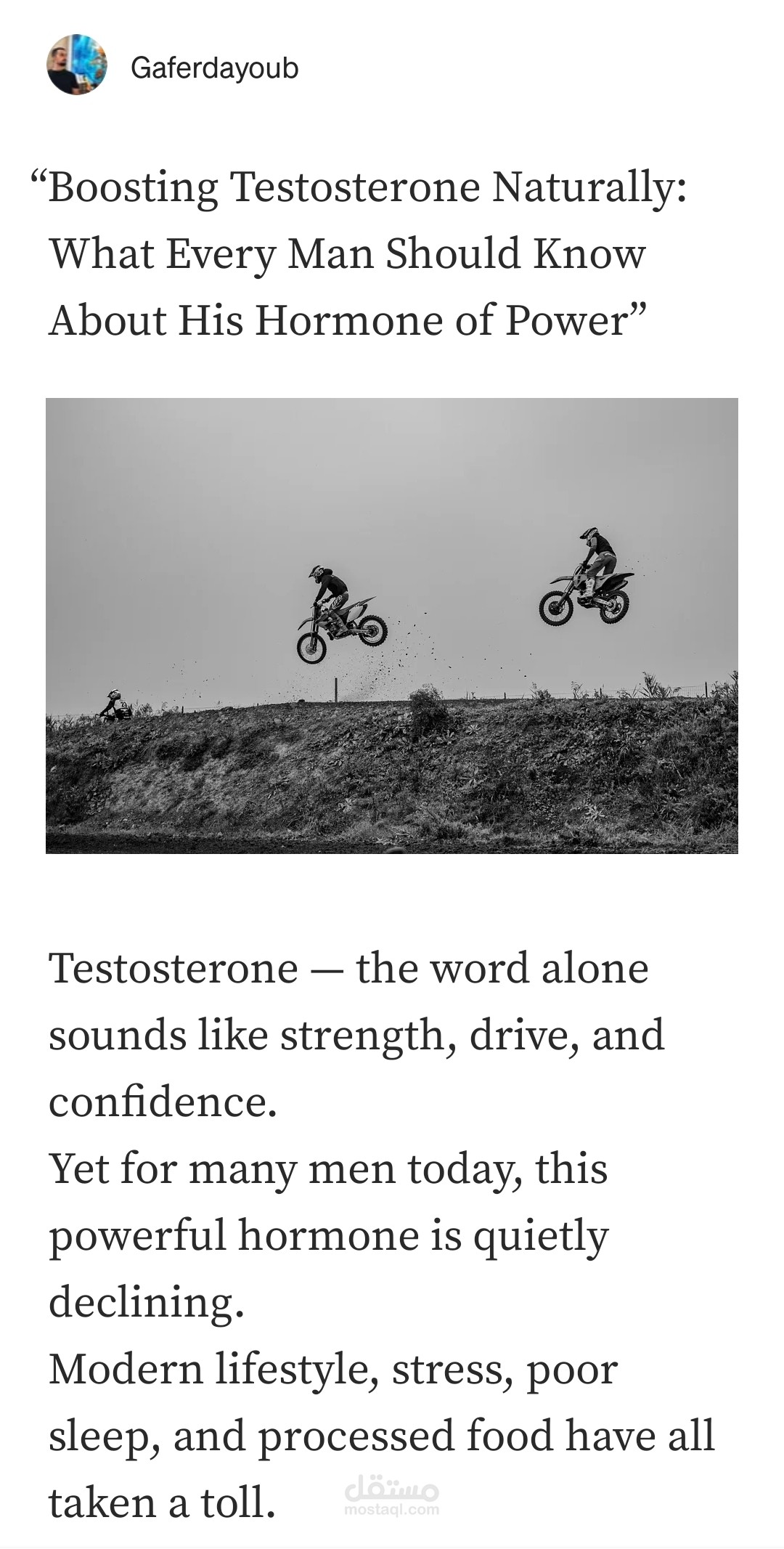 Boosting Testosterone Naturally: What Every Man Should Know About His Hormone of Power”