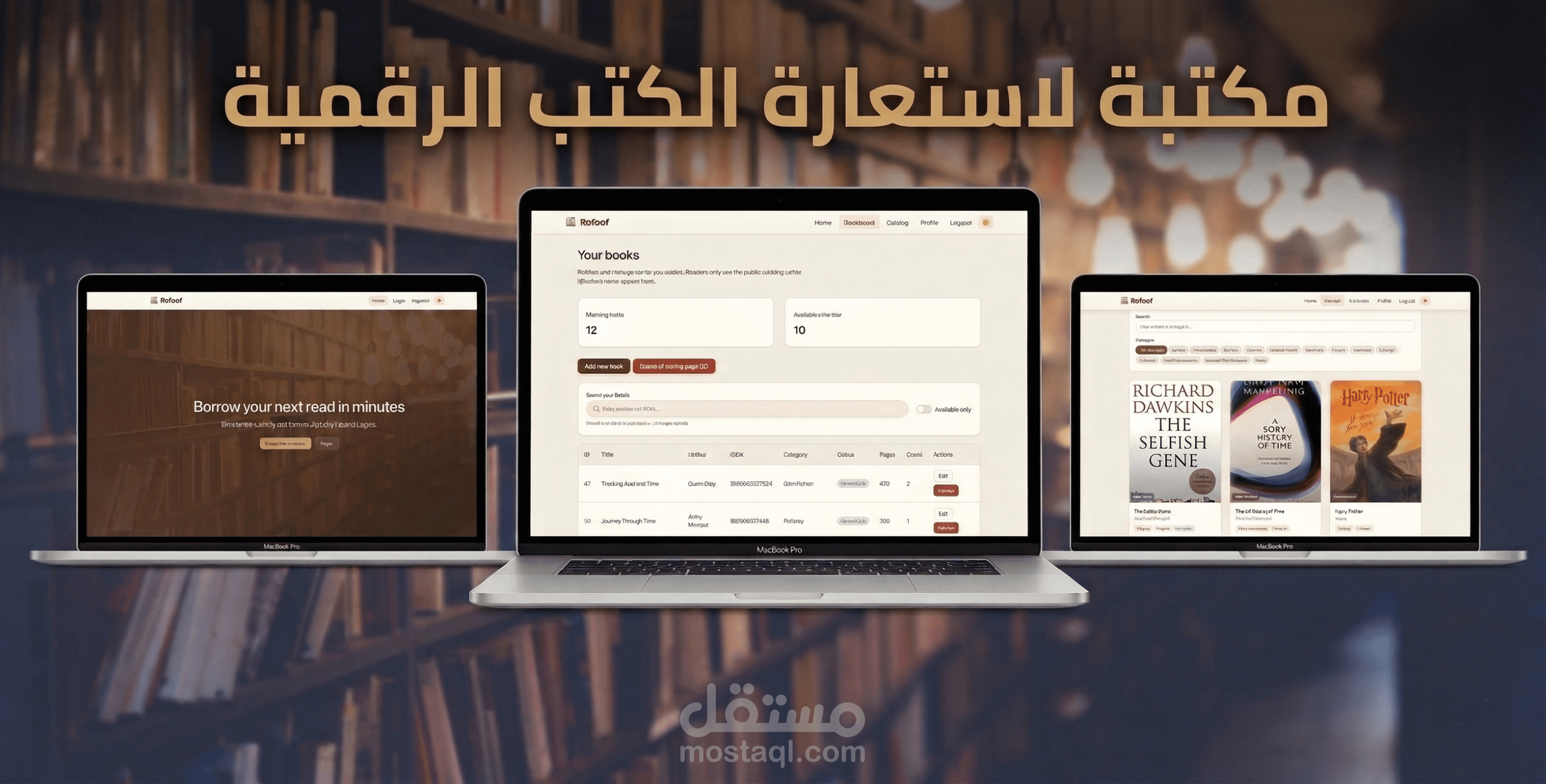 موقع مكتبة إلكترونية لاستعارة الكتب