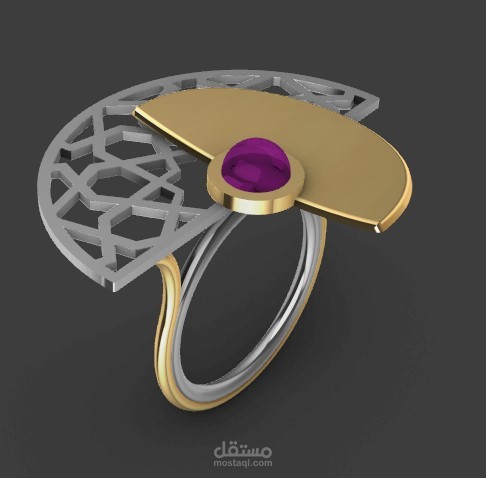 تصميم مجوهرات اسلامية معاصرة باستخدام RhinoGold