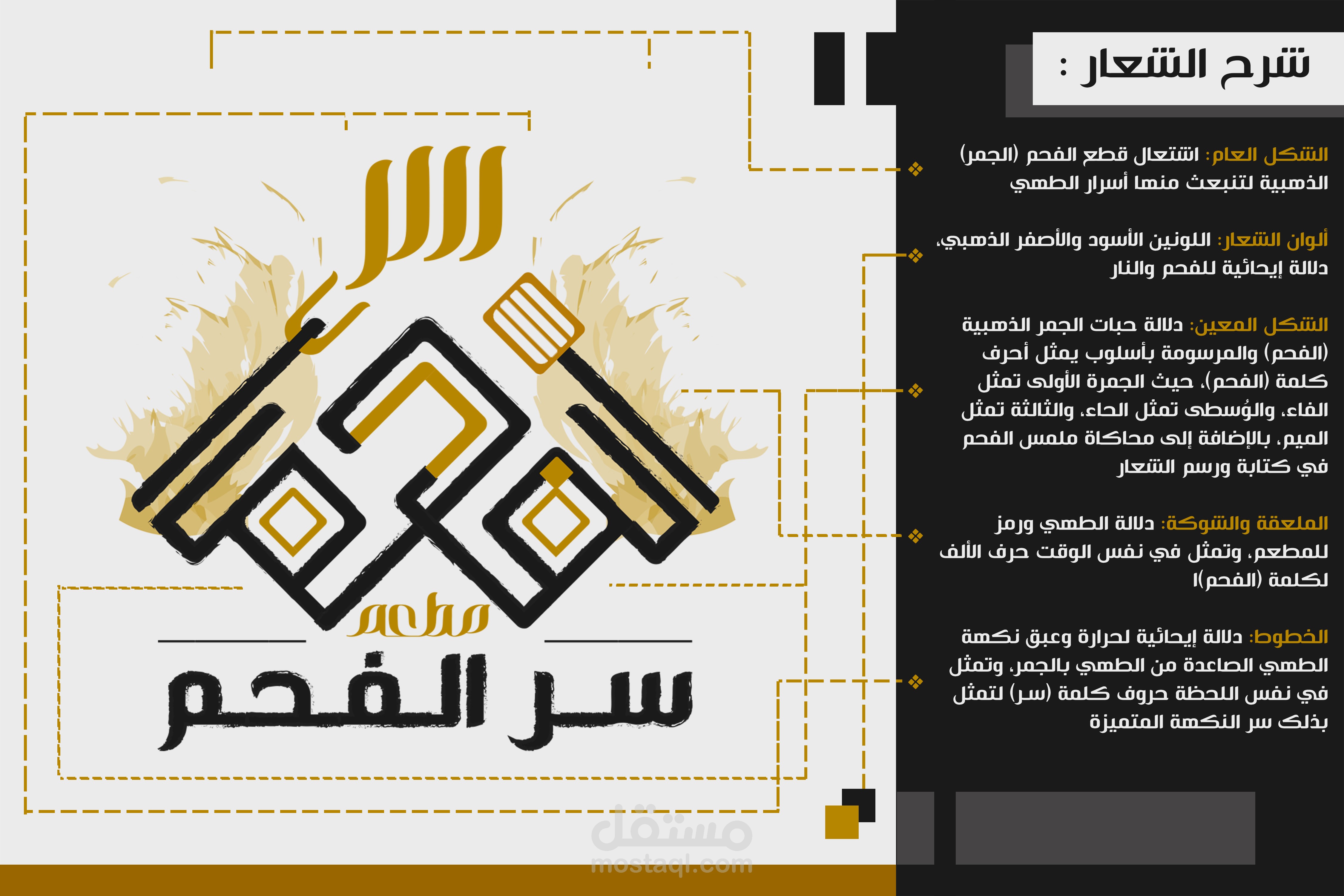 تصميم شعار (مطعم سر الفحم)