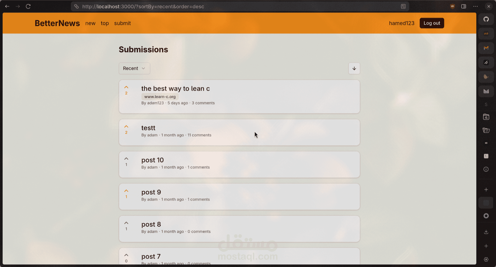 منصة إخبارية كاملة التطوير Better-News (React.js + TypeScript + Bun + Drizzle)