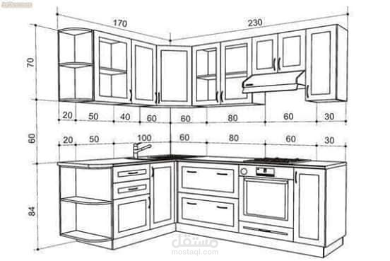 رسم وتعديل مخططات هندسية على AutoCAD