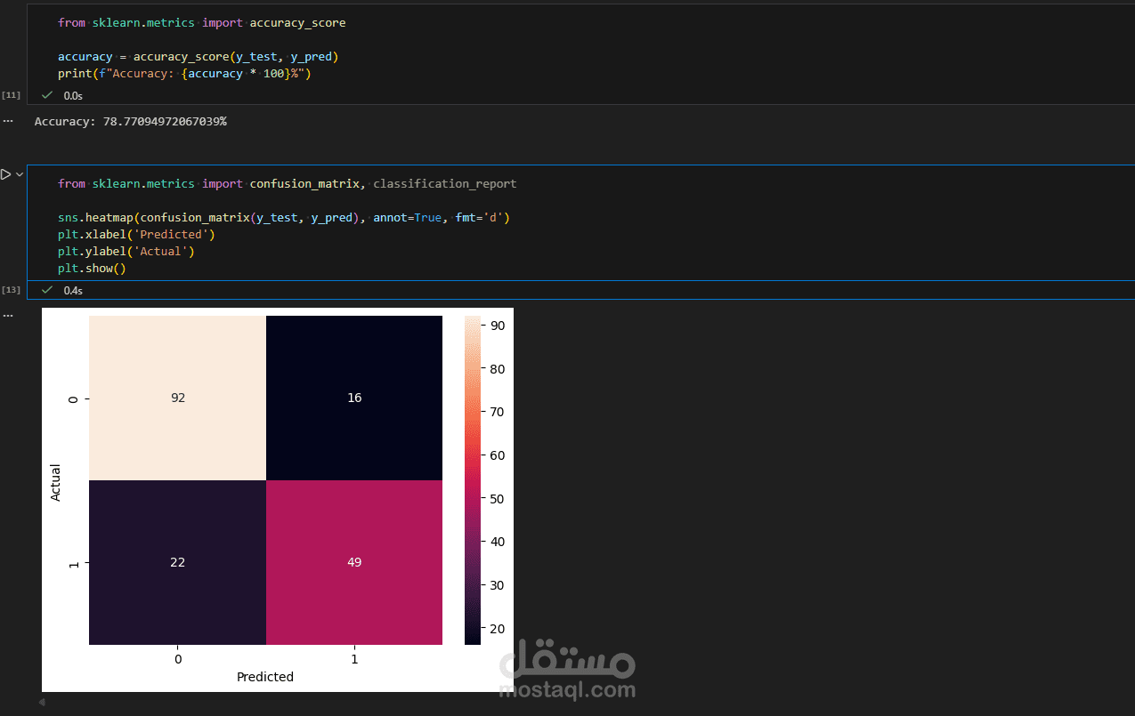 بناء موديل Logistic Regression