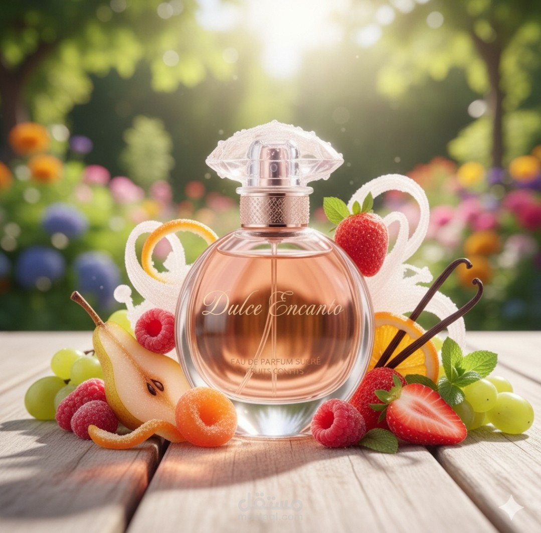 بوستر اعلاني لعطر نسائي