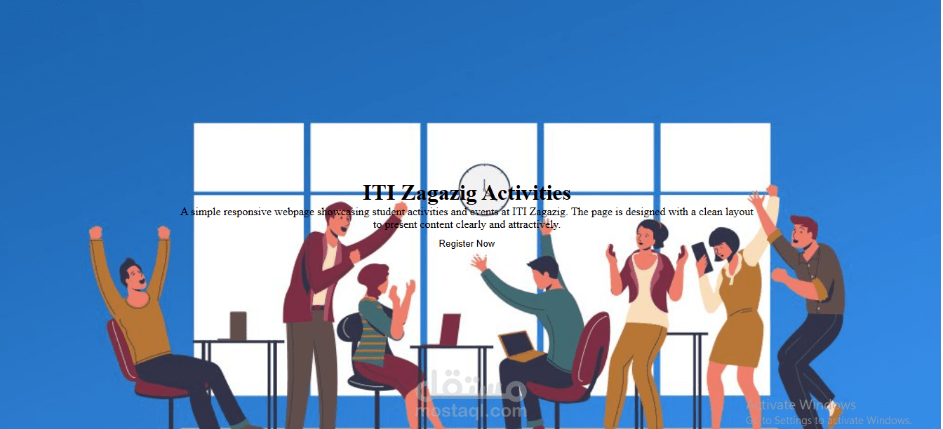 Simple Responsive Landing Page using HTML, CSS