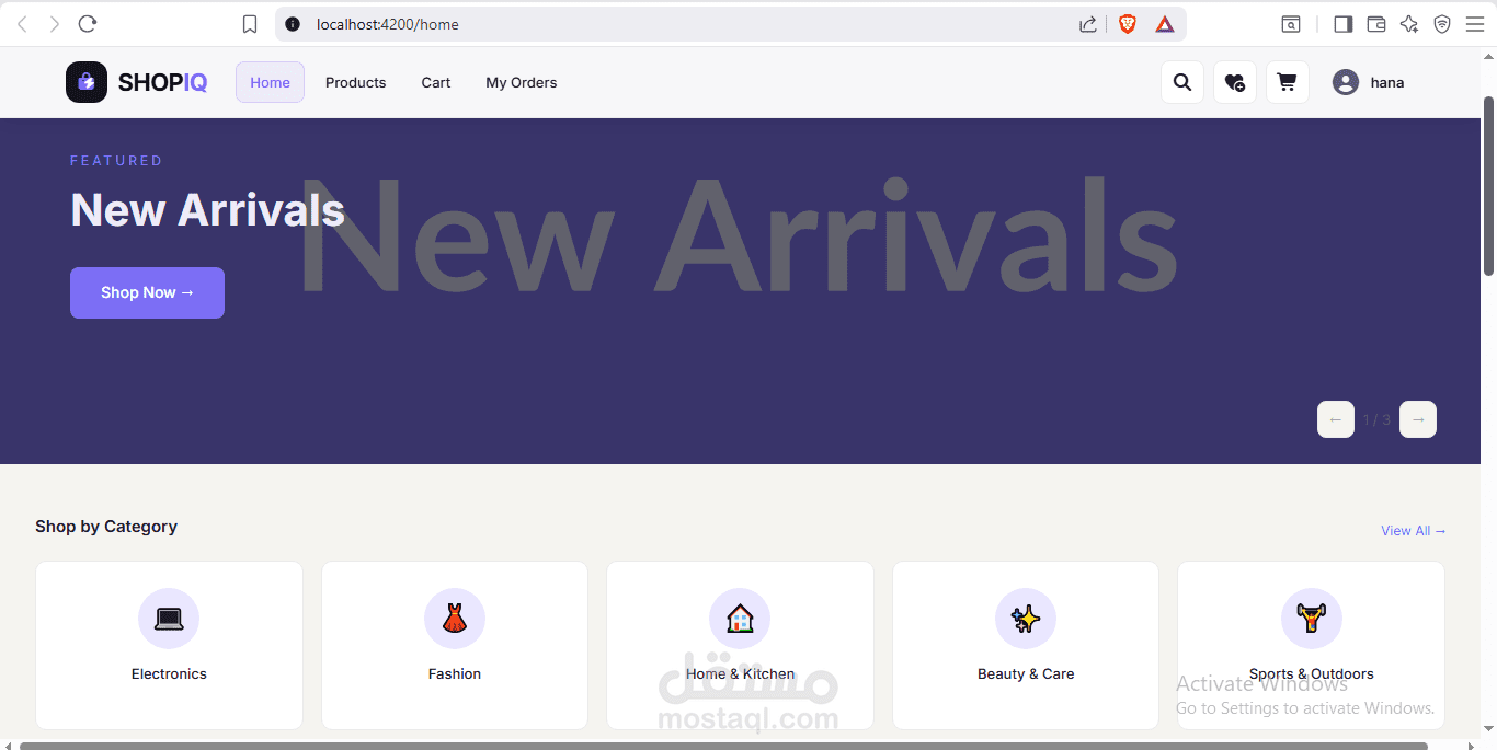 Modern E-commerce Platform (MEAN Stack)