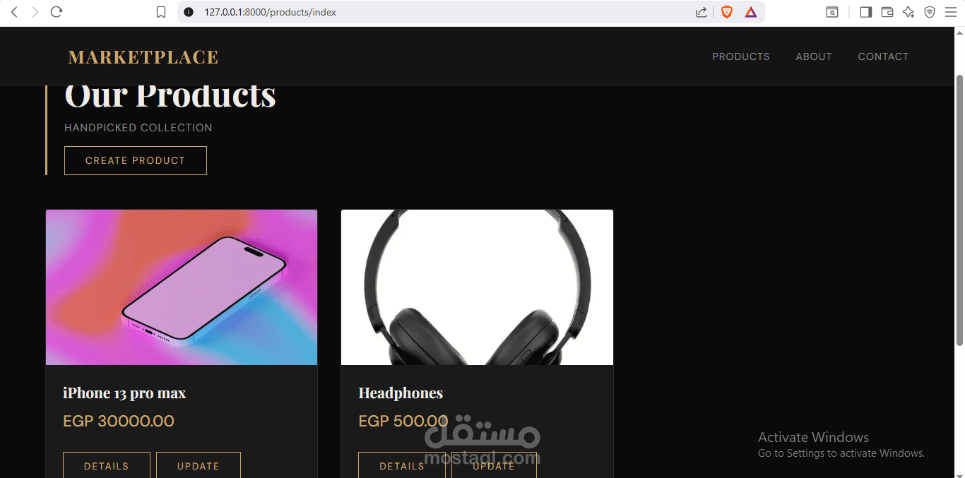 Full-Stack Django Marketplace