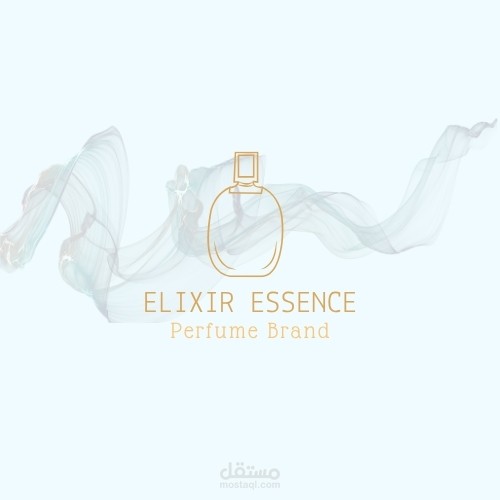 تصميم لوجو فاخر على زجاجة عطر احترافية – Elixir Essence