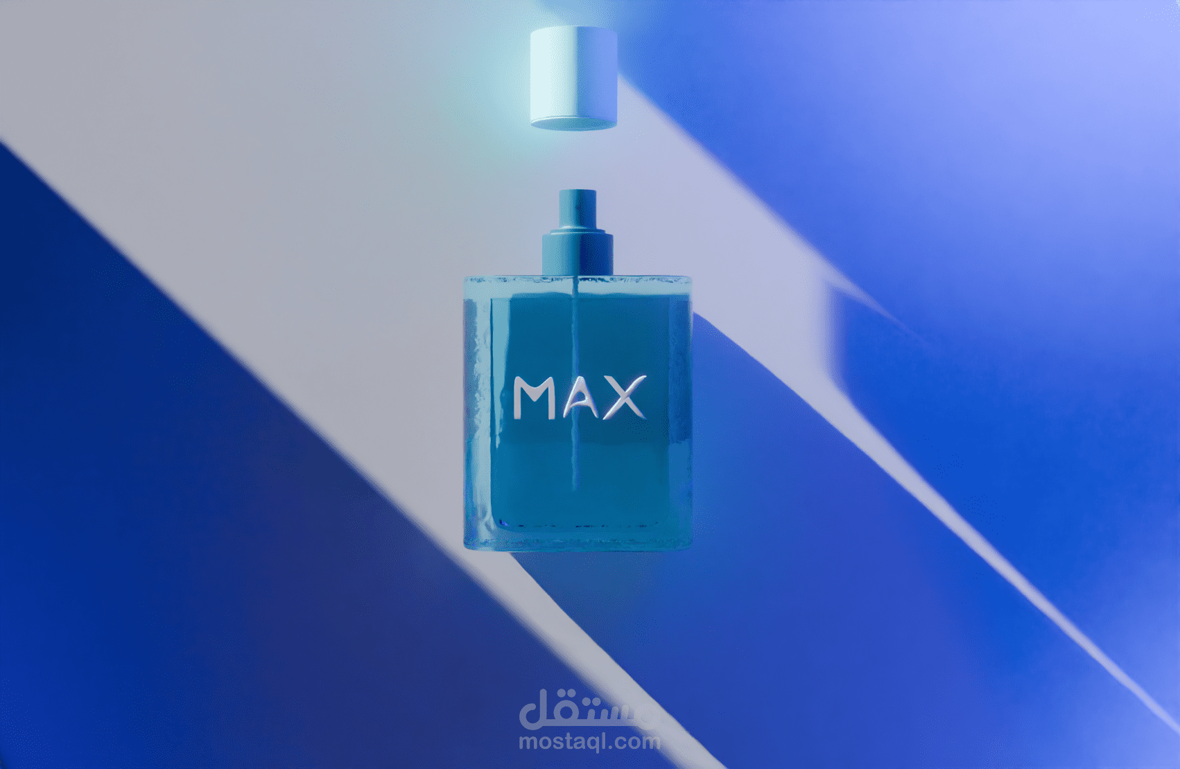 Realistic 3D Perfume Advertisement