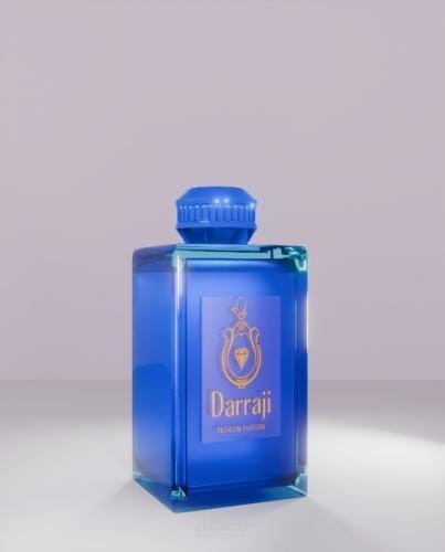 تصميم وعرض زجاجة عطر "Darraji" ثلاثي الأبعاد احترافي