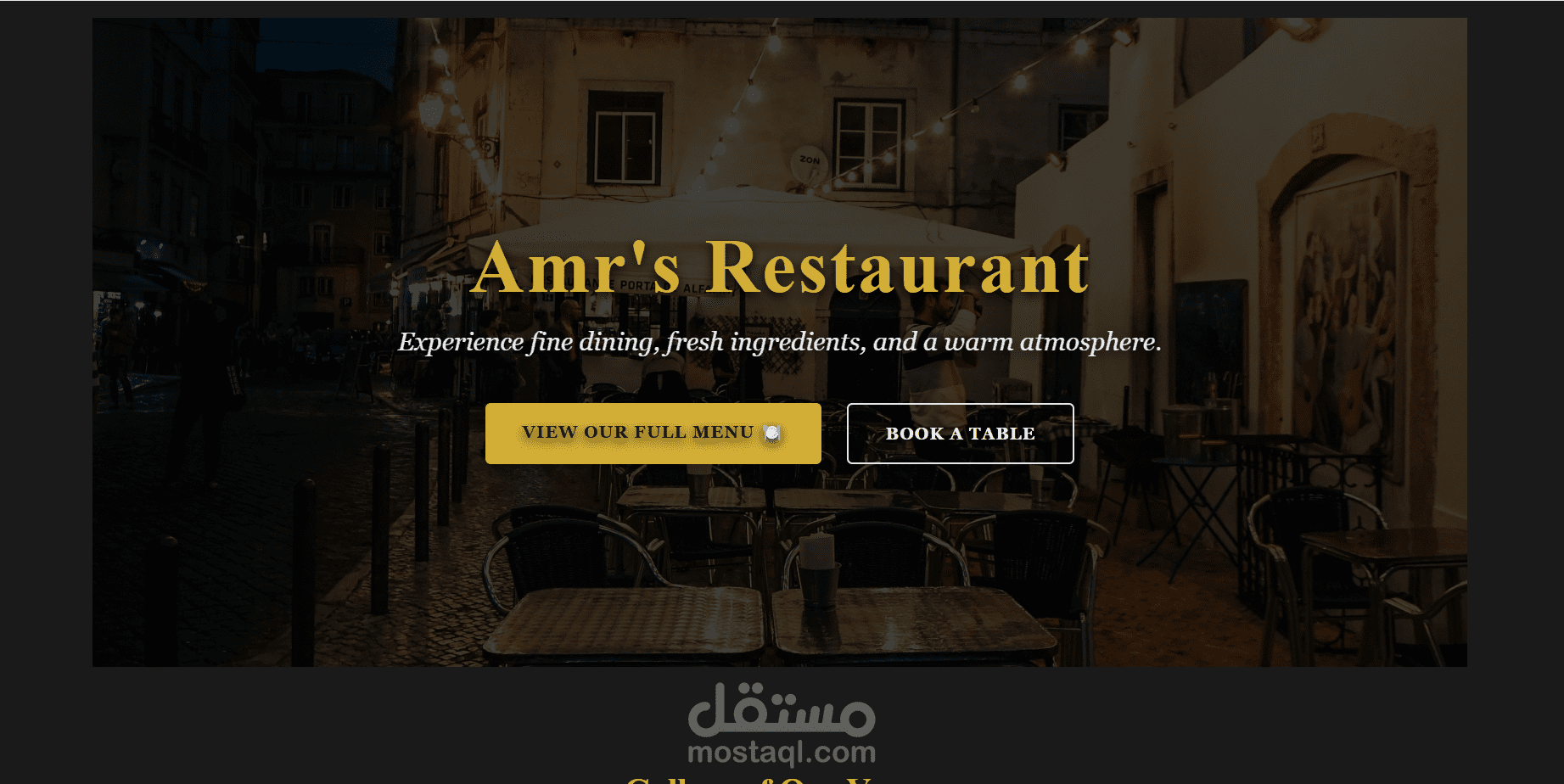 Resturant project