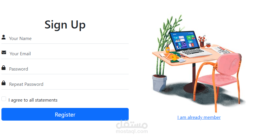 Login& sign In pages