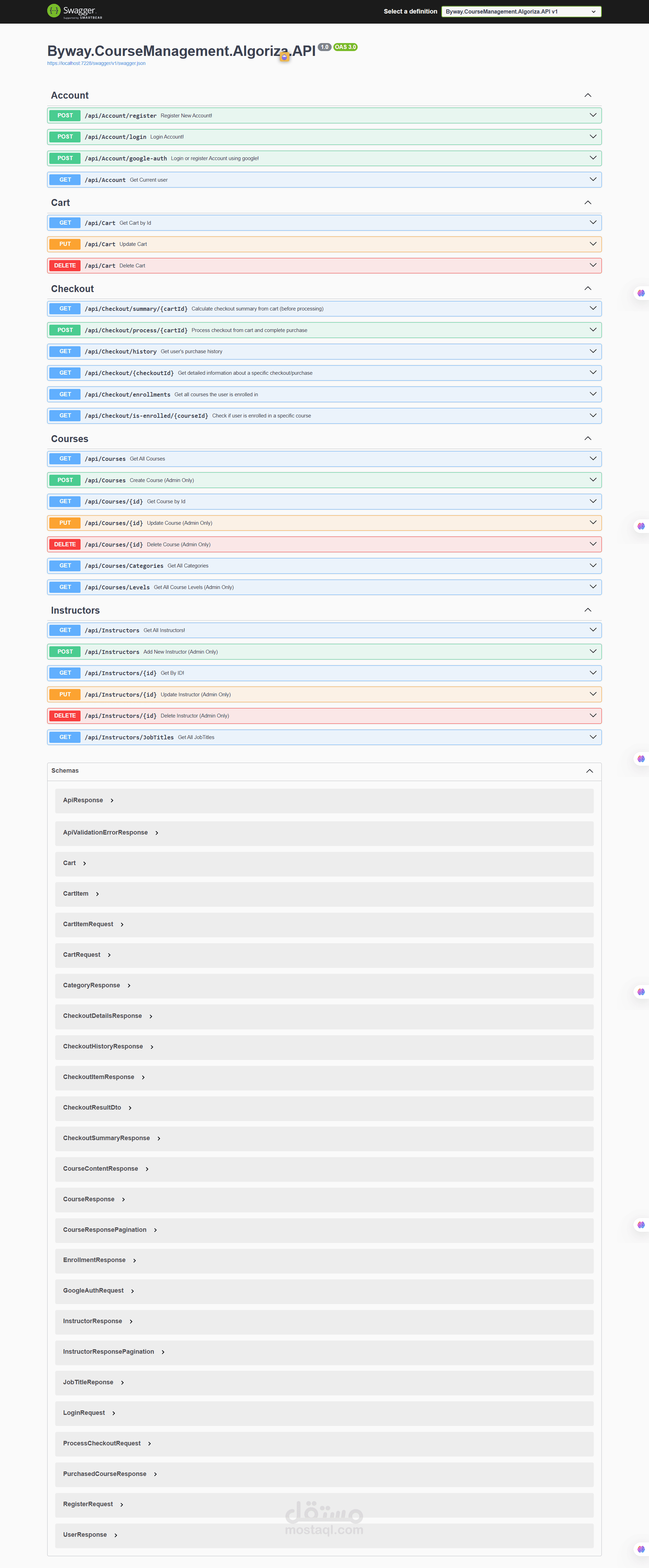 Byway Backend Course Management API
