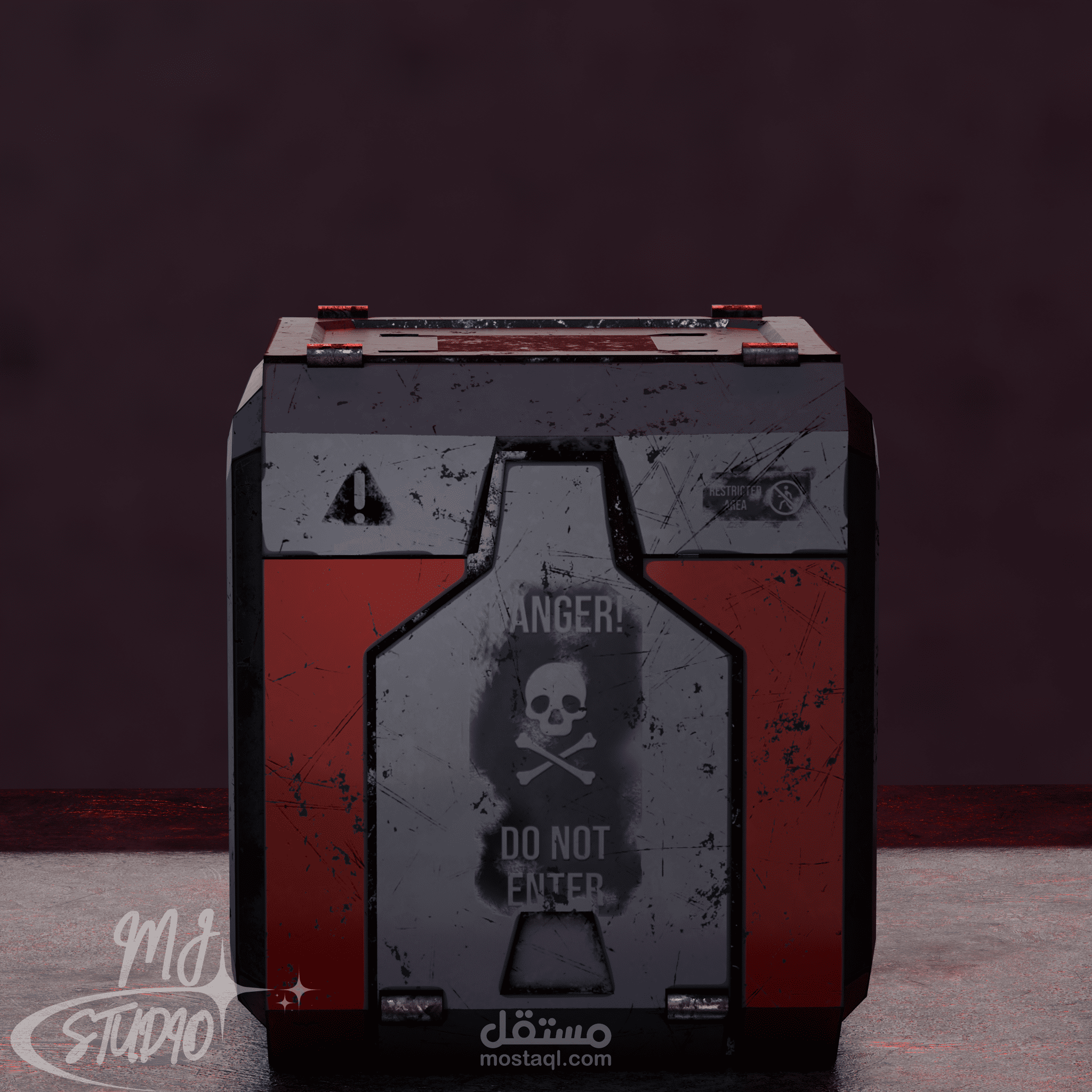 Sci-Fi Crate – 3D Game Asset