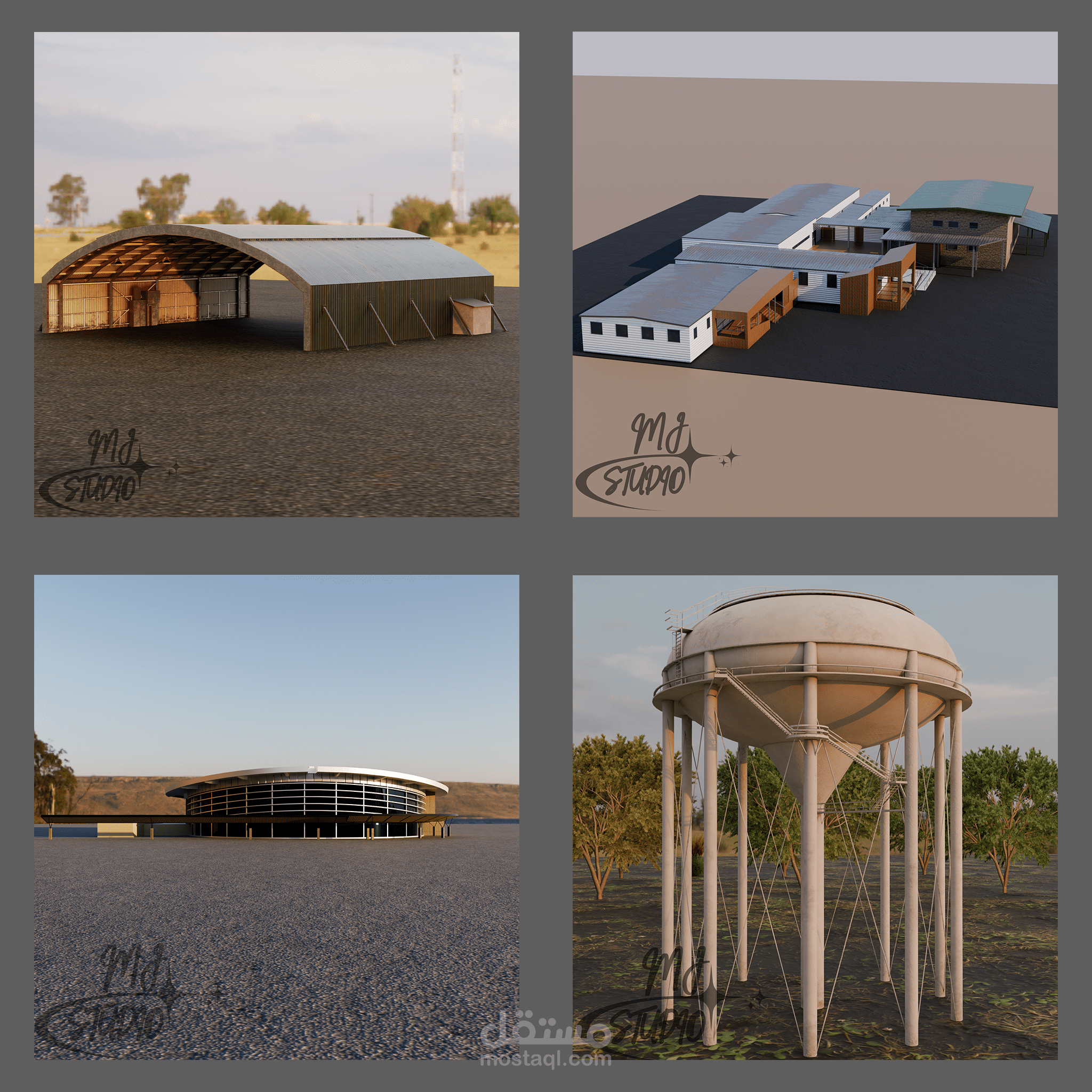 أصول بناء منخفضة التعدد جاهزة للعبة لـ DCS