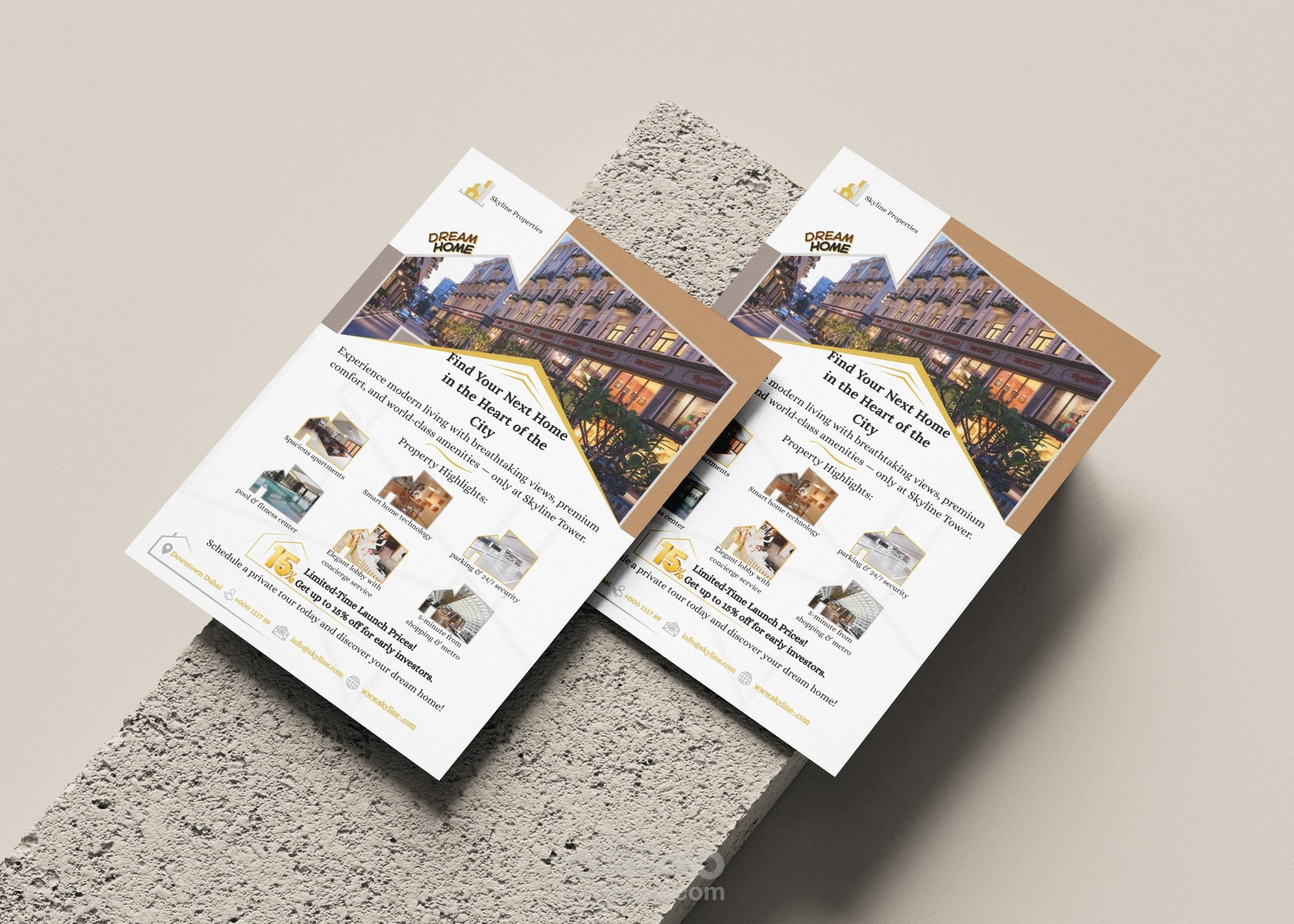 Skyline Properties | Professional Real Estate Flyer Design