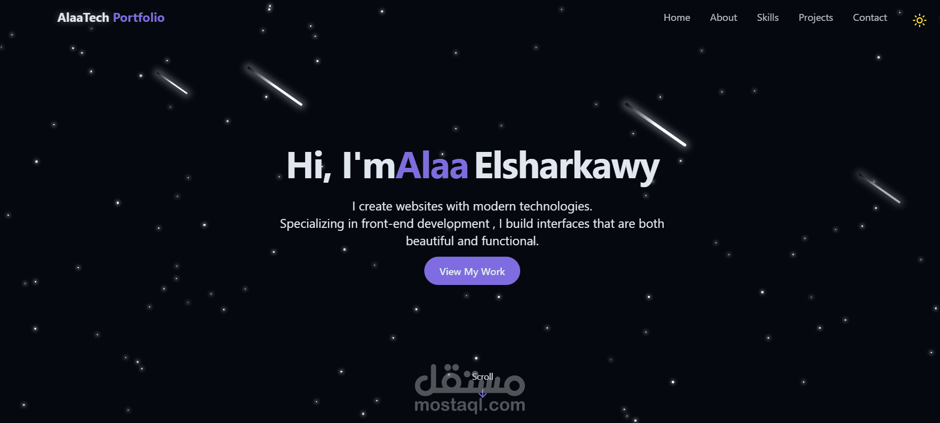 personal portfolio website