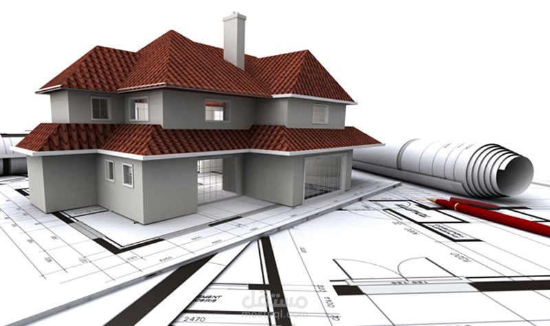 تصميم انشائي وتقسيم معماري لمبنى سكني