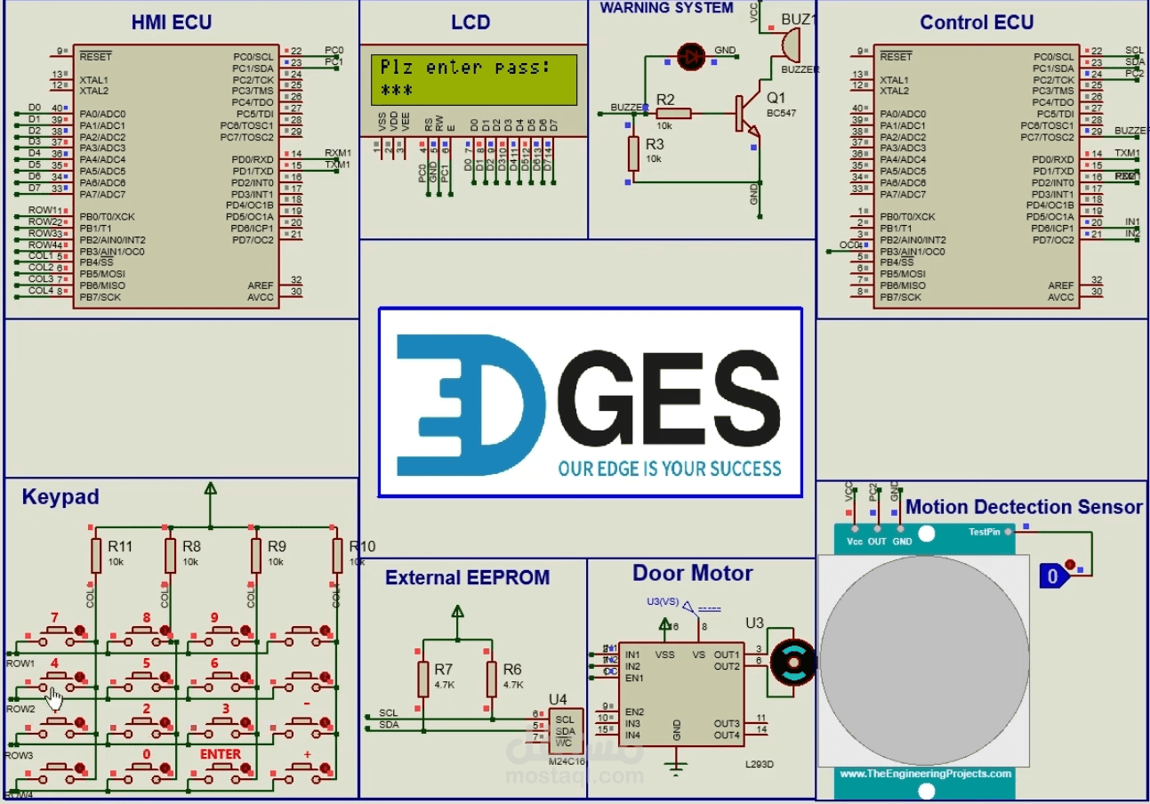 Dual Microcontroller-Based Door Locker Security System Using Password Authentication