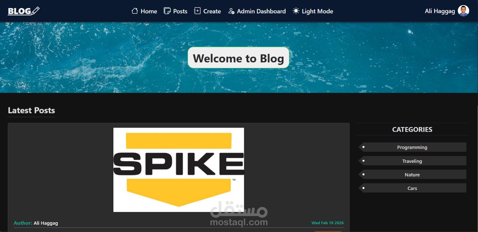 برمجة وتطوير نظام إدارة محتوى (CMS) ولوحة تحكم متقدمة