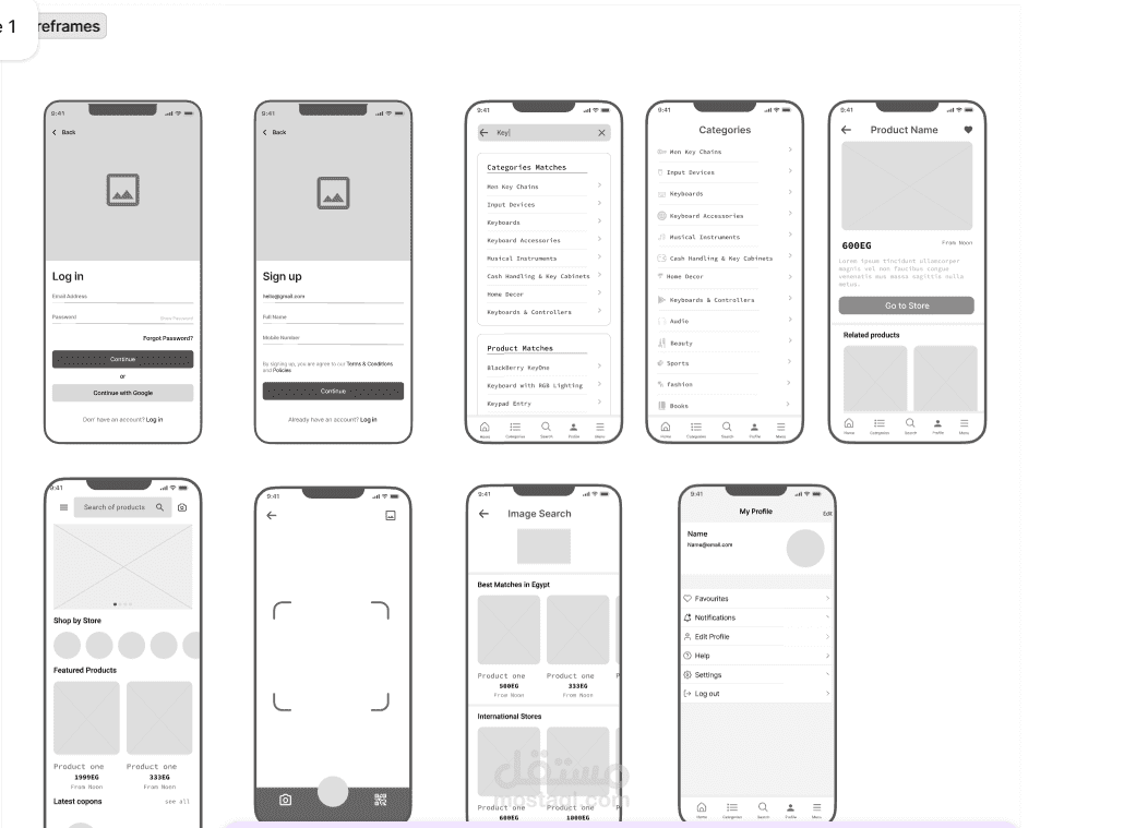 دراسة حالة UX كاملة وتصميم تطبيق موبايل "Pricey Spy" لمقارنة الأسعار الذكية