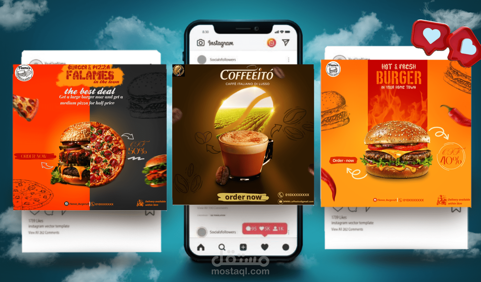 تصميم جرافيك ديزاين graphic design بوست سوشيال ميديا