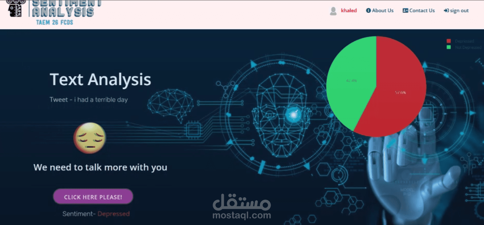 Mentality Exploring – منصة ذكاء اصطناعي لتحليل الصحة النفسية (نصوص وصور)