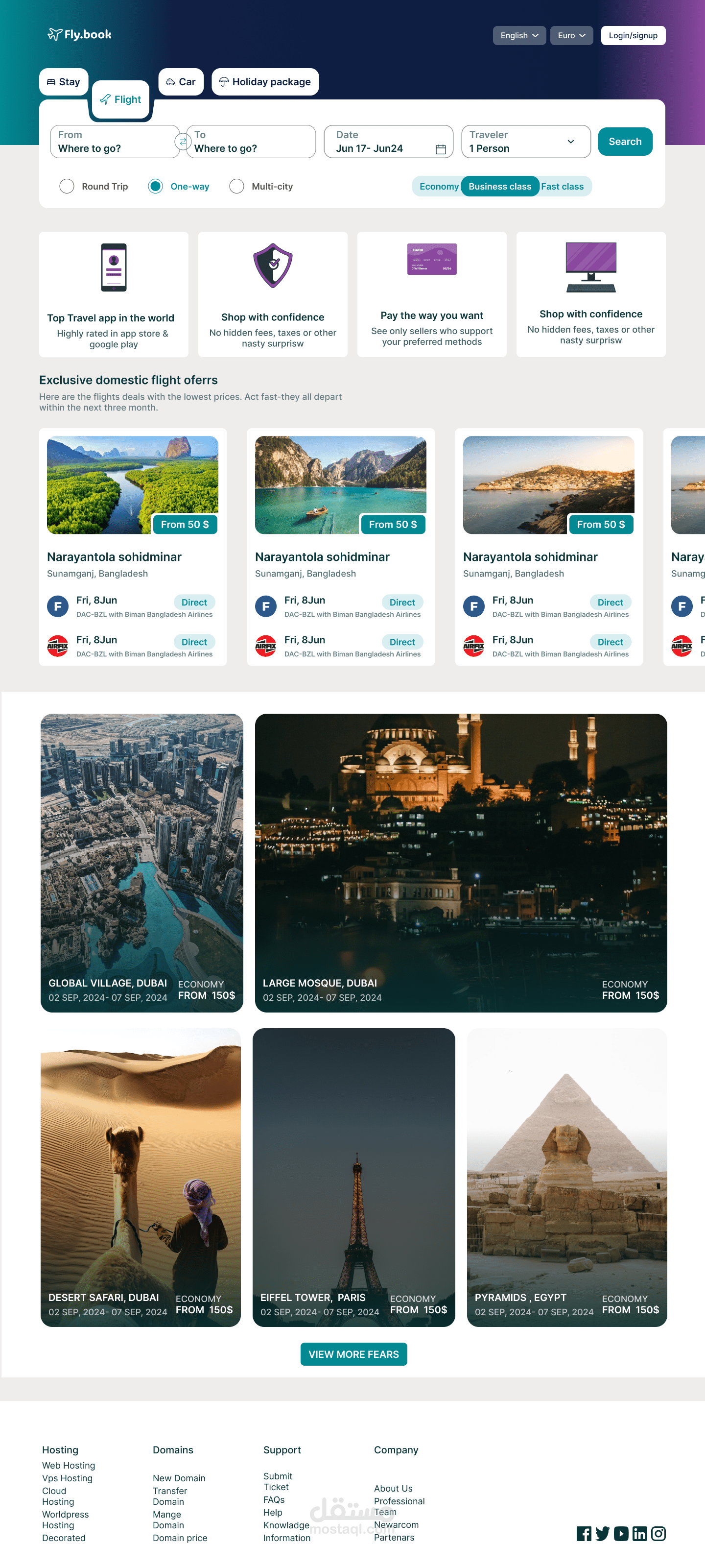 landing page