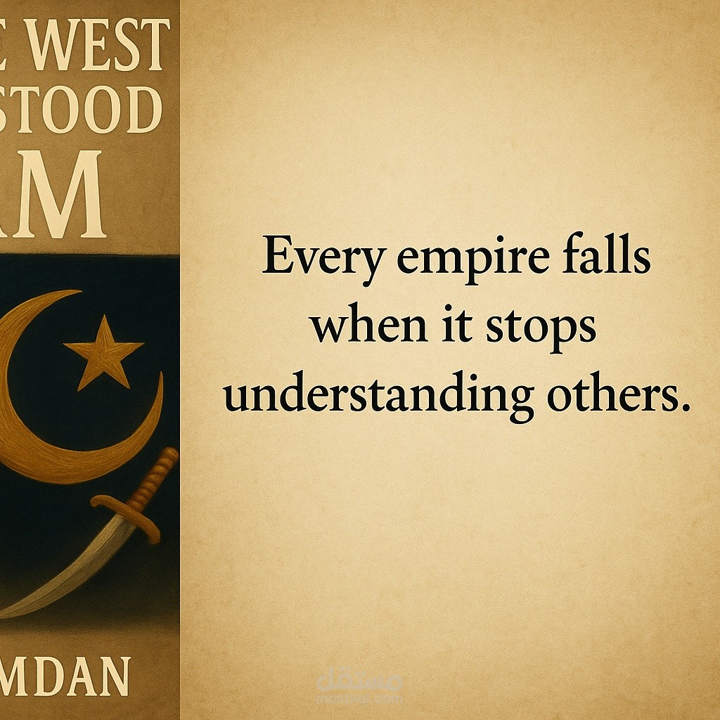تأليف كتاب تاريخي-سياسي باللغة الإنجليزية: When the West Misunderstood Islam