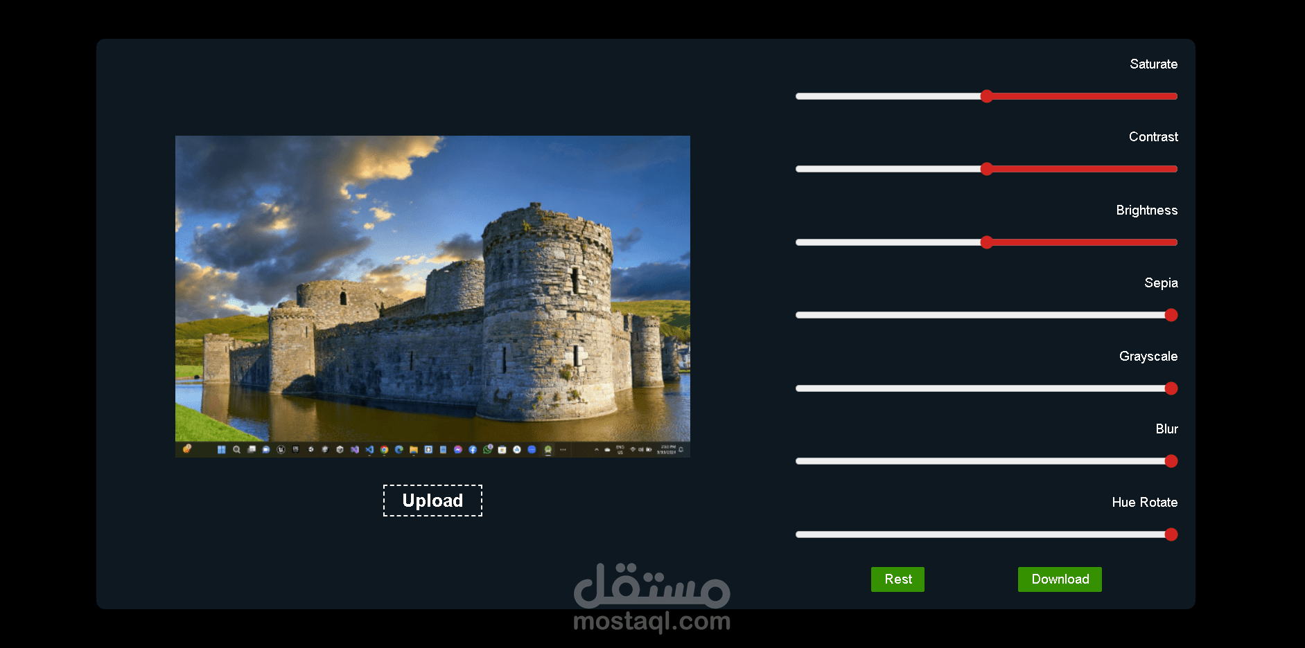 AI Image Filters Web Application