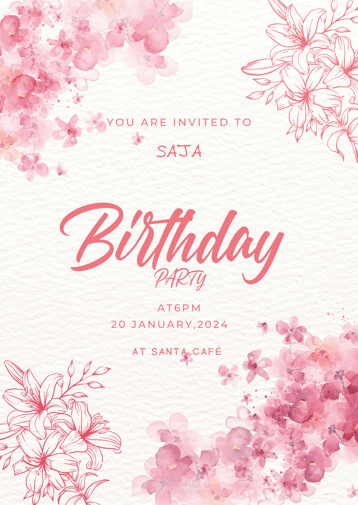 Birthday invitation