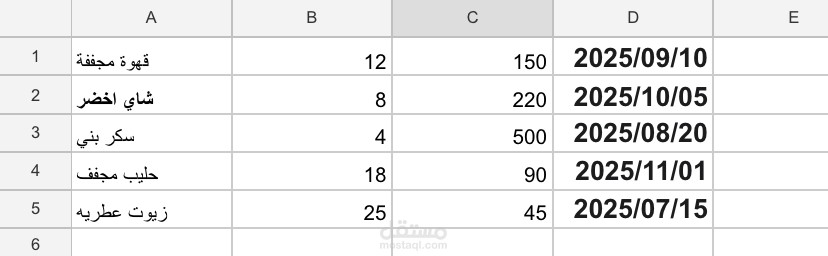 نموذج إدخال بيانات رقمية ومنطقية على Google Sheets