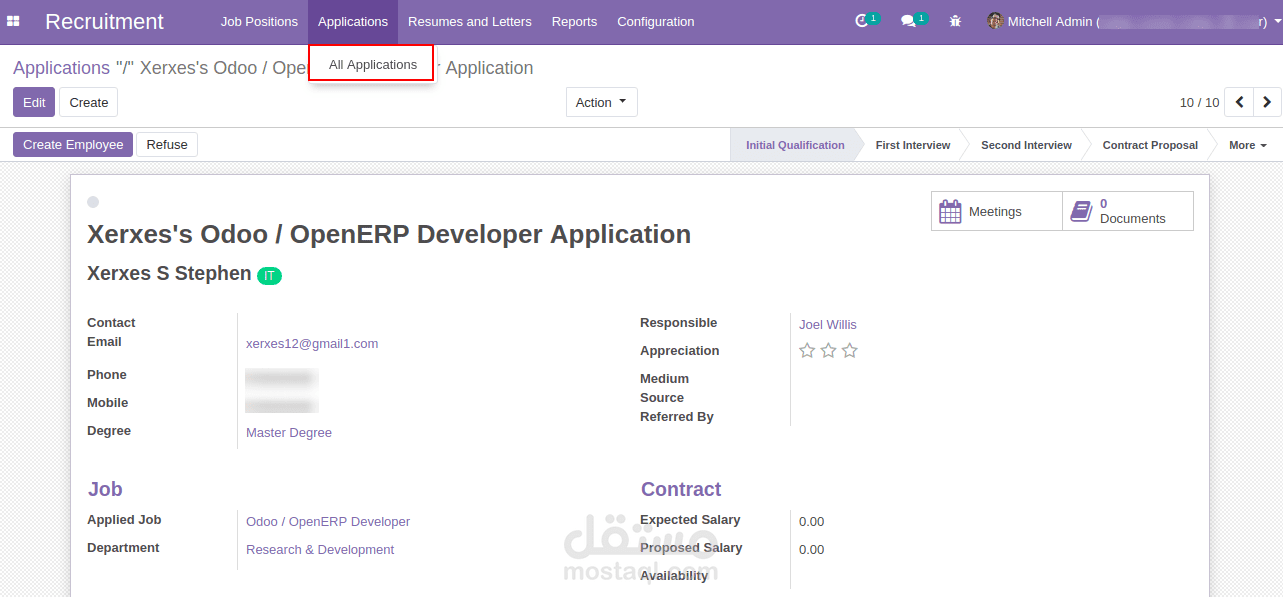 Project 2: Real Estate Management System on Odoo