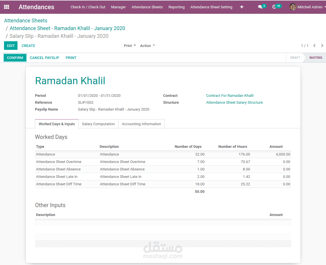 ? Project 1: Integrated Human Resources Management System (HRMS) on Odoo
