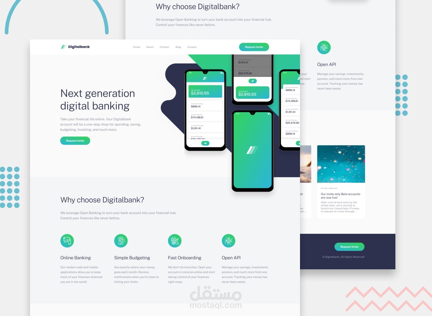 Digital Bank Landing Page