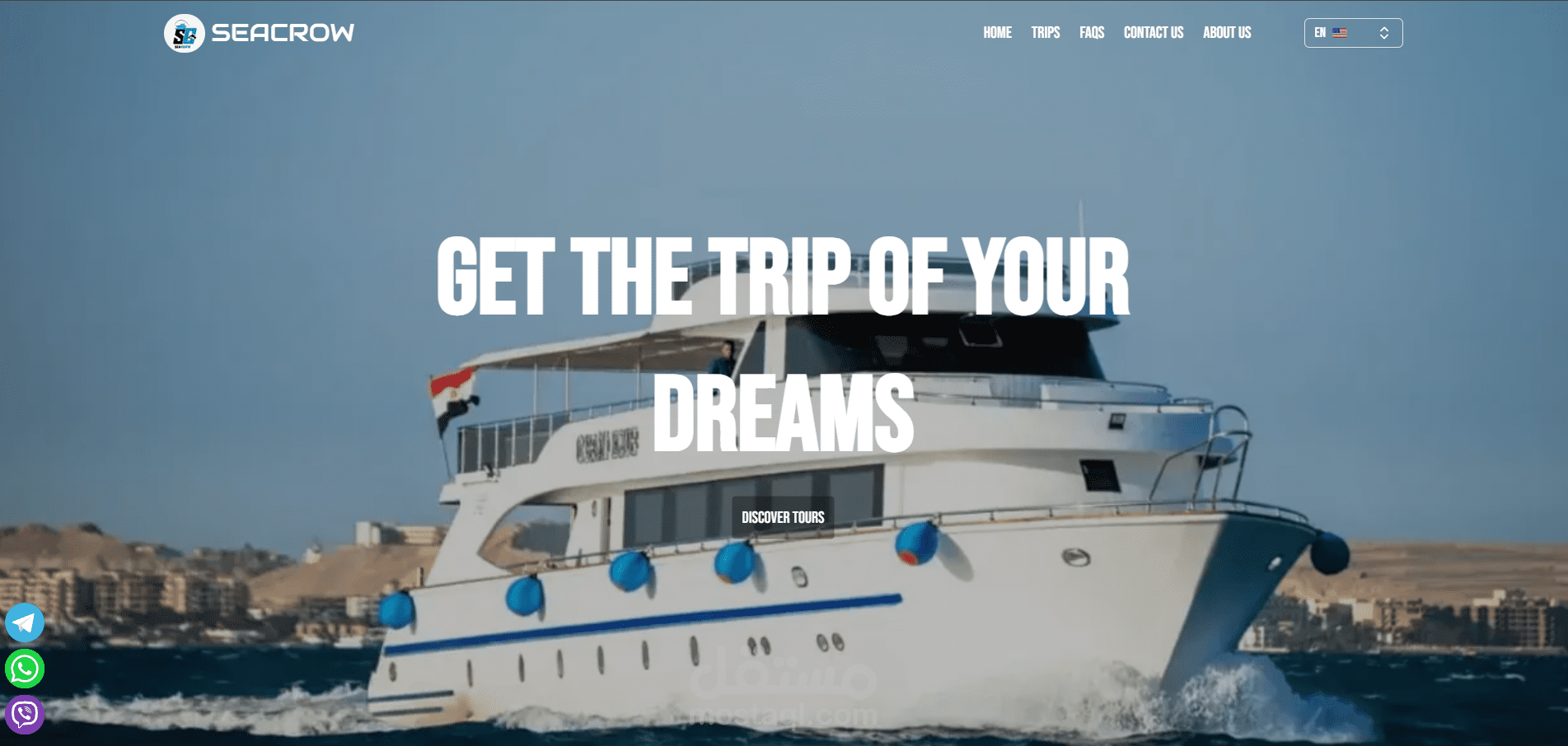 موقع حجز رحلات سياحية متعدد اللغات باستخدام Next.js