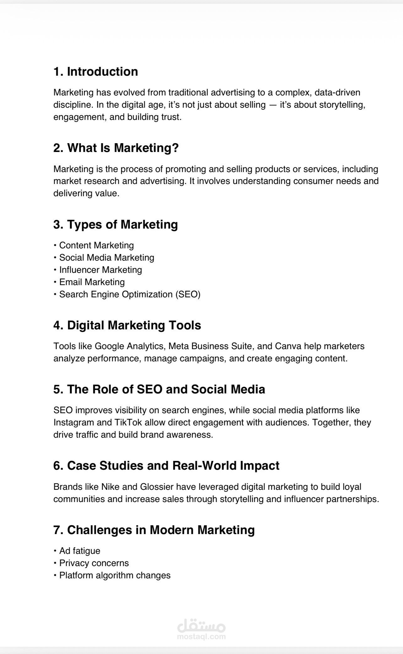 Digital Marketing Project