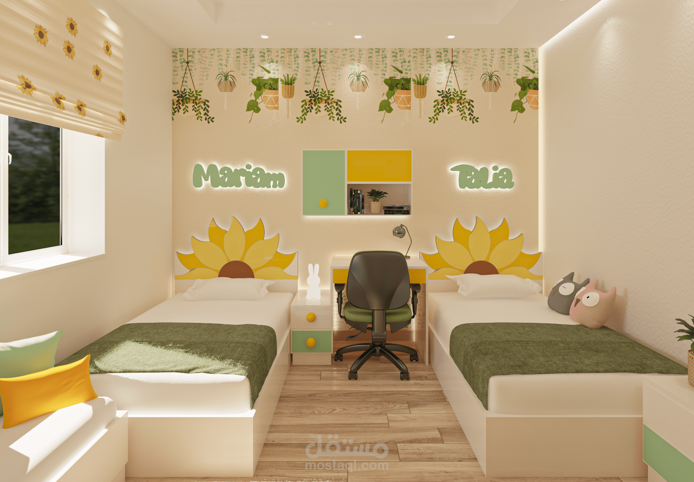 تصميم غرفة اطفال بنات