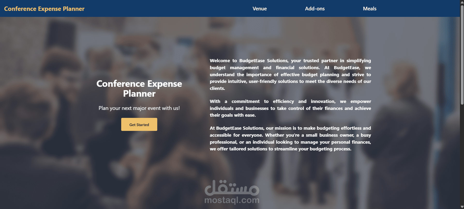 Conferance Event Planner