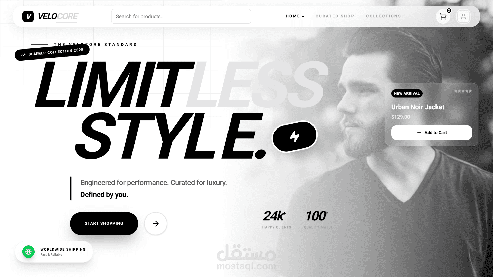 منصة تجارة إلكترونية احترافية وسريعة | Full-Stack E-Commerce